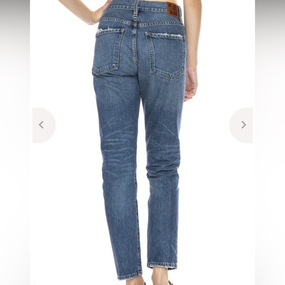 Jean Atelier Jeans Ryan Lagoon Blue High Rise Slim Straight Leg 26 Button Fly - Picture 4 of 16